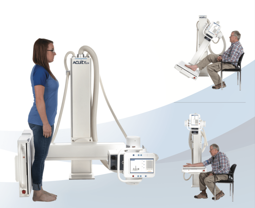 X-Ray Equipment with patient comfort in mind. Acuity SDR+